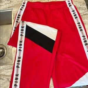 PINK side snap pants